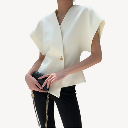 Women’s V-Neck Structured Vest