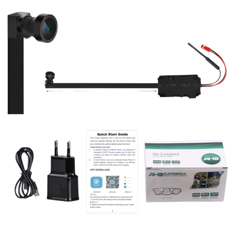 Wireless 4K Home Security Camera with Hidden Recorder