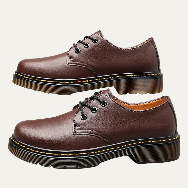 Men’s Polished Leather Lace Up Work Shoes