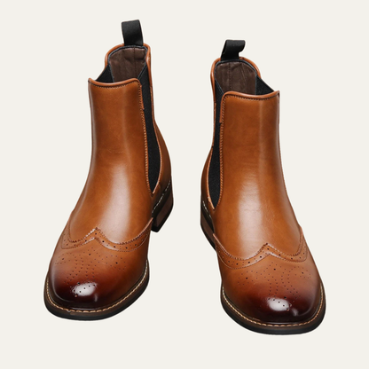 The Margate Men’s Classic Slip On Leather Chelsea Boots