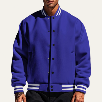 Men’s Classic Varsity Snap Jacket