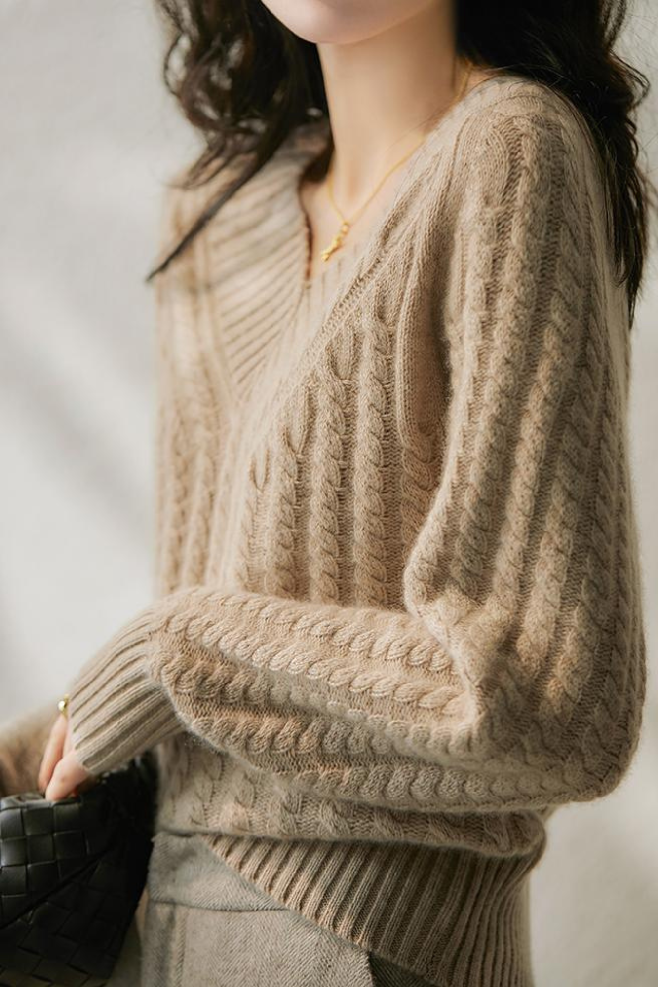 Romy | Women's V-Neck Knit Sweater