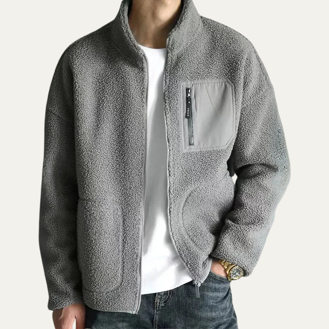Men’s Warm Cozy Full Zip Fleece Jacket