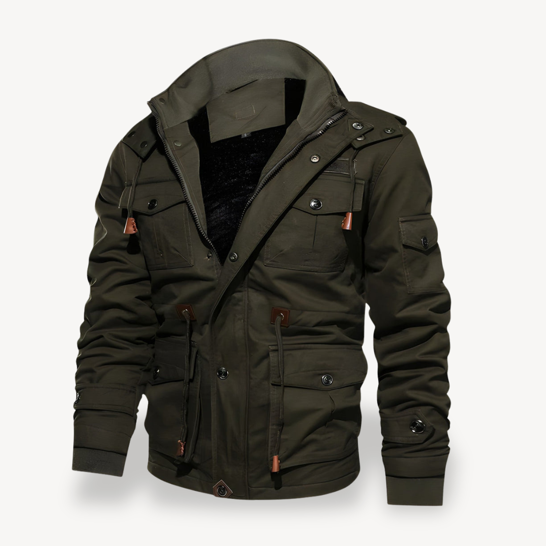Men's Casual Winter Jacket with Pockets