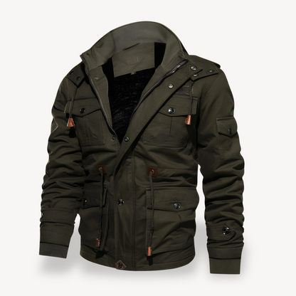 Men's Casual Winter Jacket with Pockets