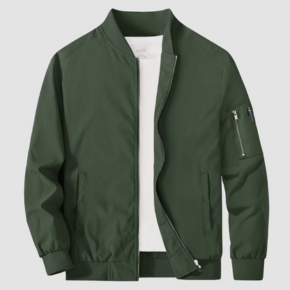 Men’s Classic Full Zipper Bomber Jacket