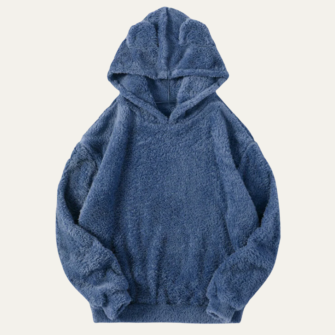 Men’s Sherpa Fleece Hoodie With Soft Pullover Design