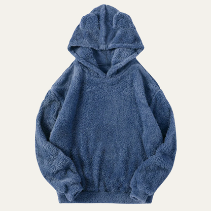 Men’s Sherpa Fleece Hoodie With Soft Pullover Design
