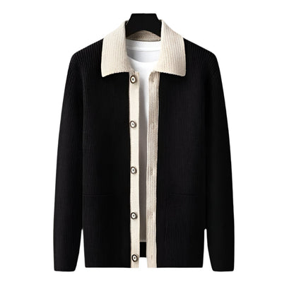 The Inverness Elegant Cardigan with Pockets for Men