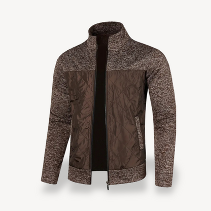 Quilted Padded Zip-Up Jacket Men