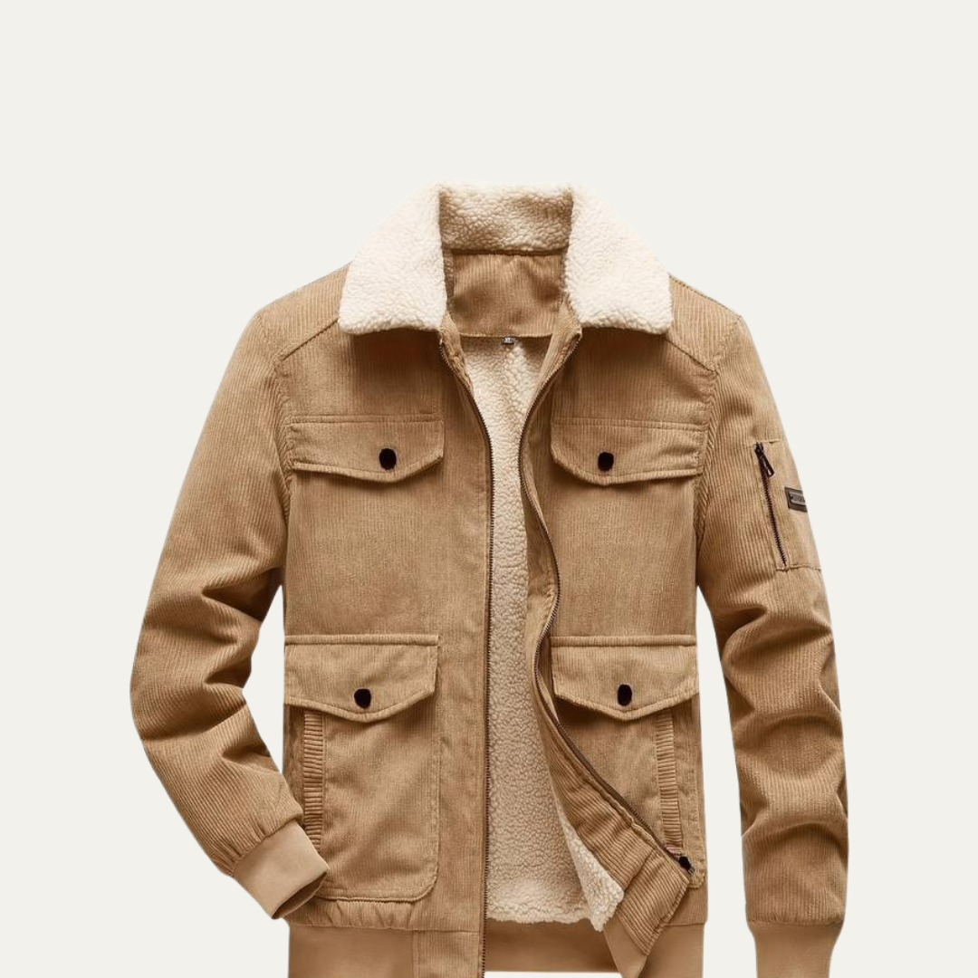 Men’s Heavy Duty Multi Pocket Fur Lined Military Parka