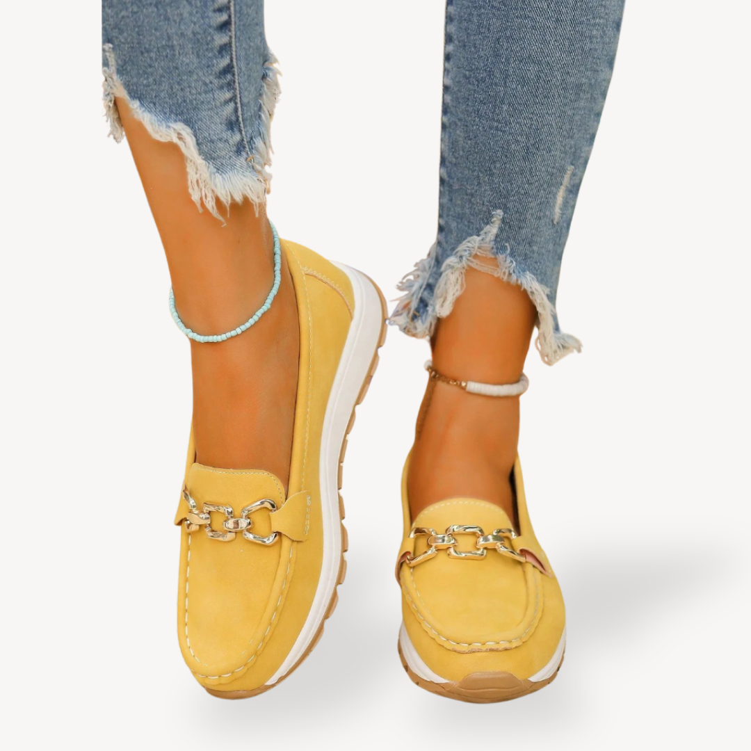 Women's Orthopedic Suede Platform Loafers