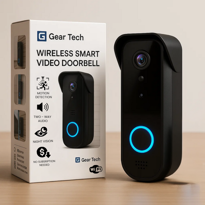 Wireless HD Video Doorbell with Night Vision - BritishElegance