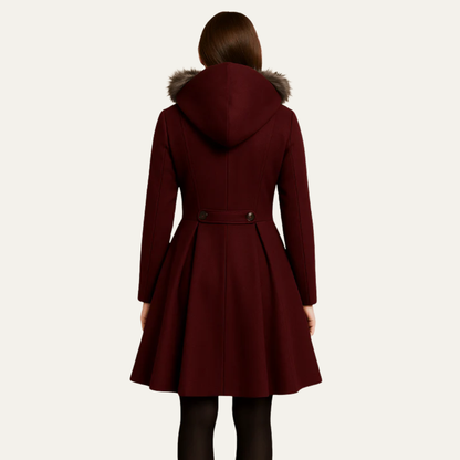 Women’s Fit and Flare Double-Breasted Coat