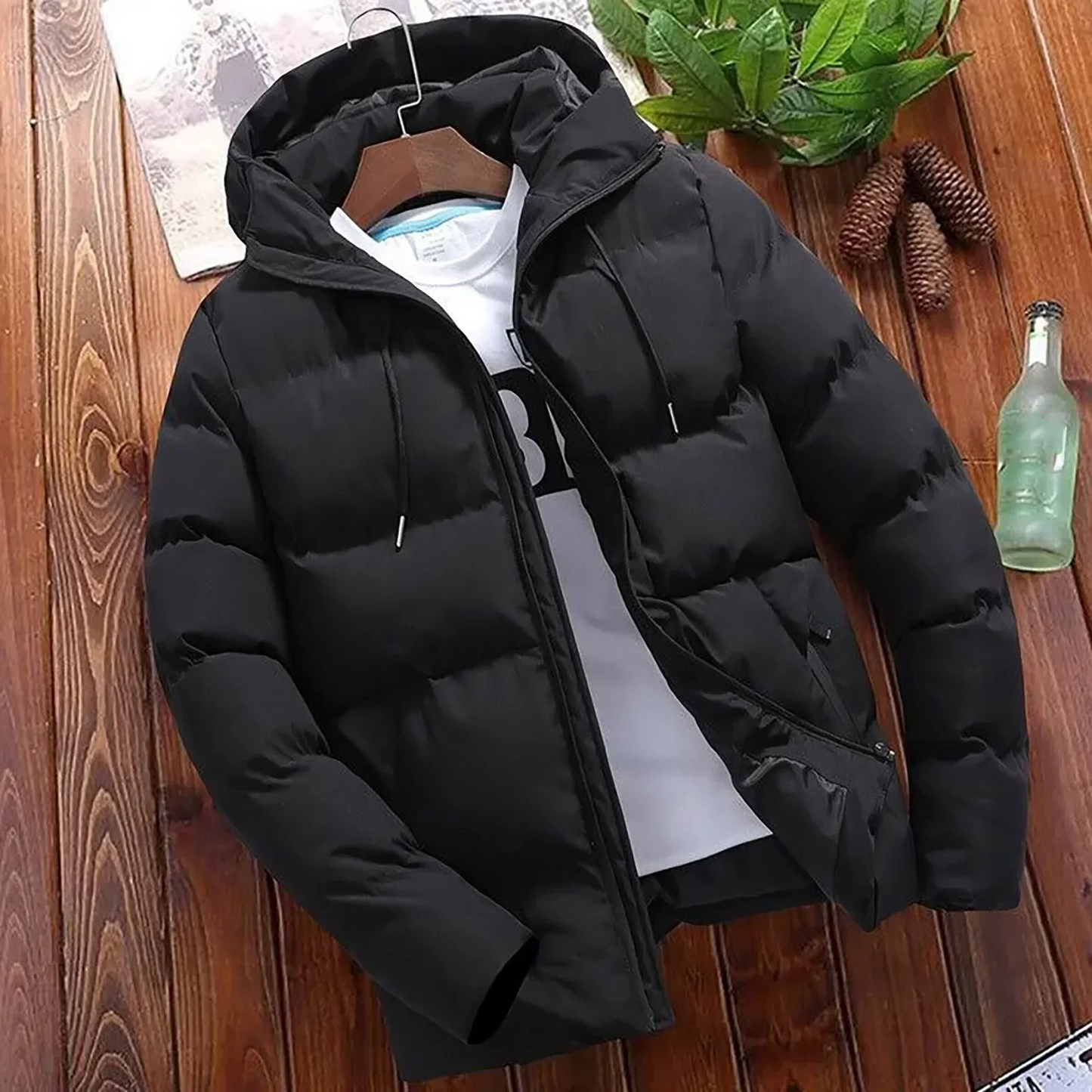 Warm Waterproof Hooded Winter Coat for Men - BritishElegance