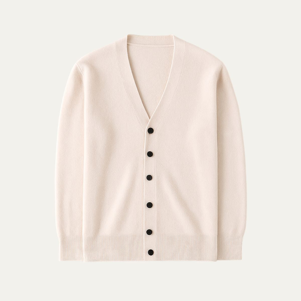 Men’s Cashmere Classic V Neck Knit Button Cardigan