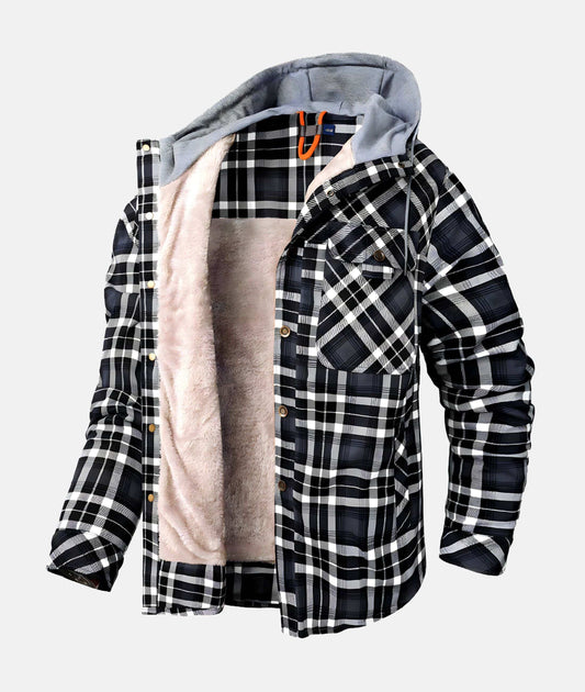 Warm Winter Flannel Jacket for Men - BritishElegance