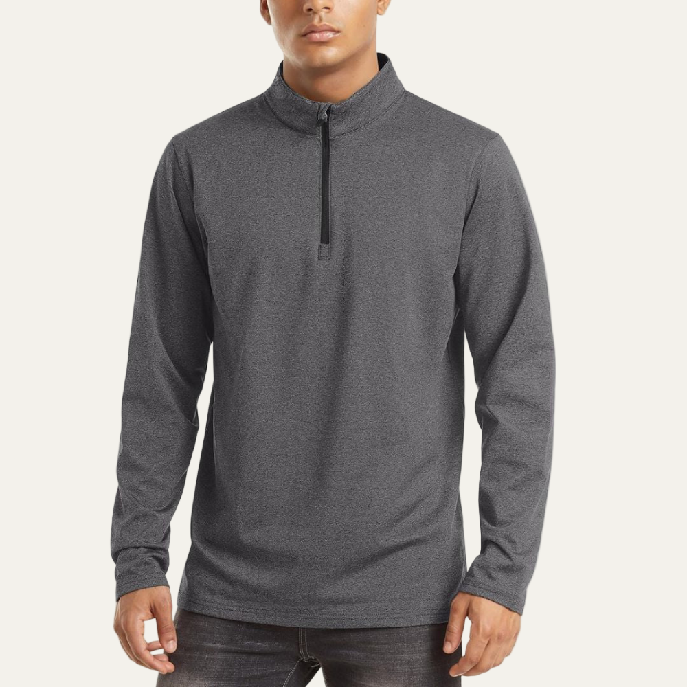 Men’s Technical Quarter Zip Stand Collar Shirt