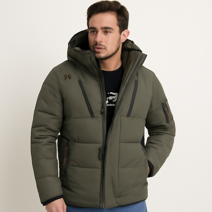 Men’s Insulated Quilted Hooded Puffer Jacket