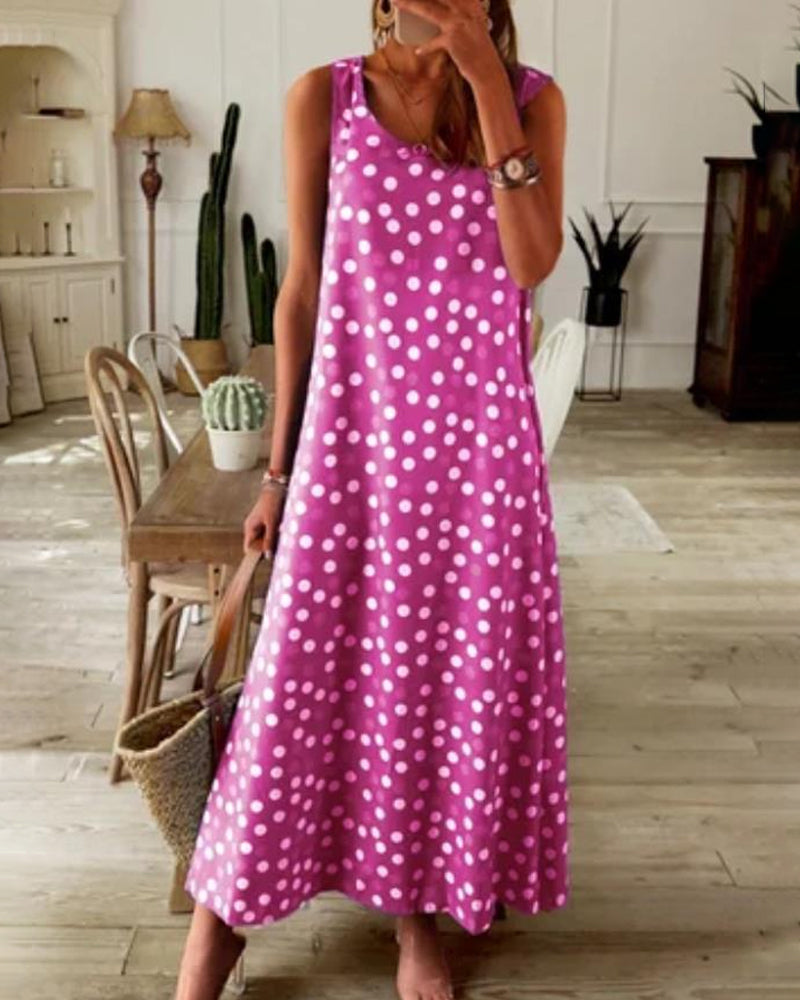 Summer Floral Print Long Maxi Dress for Women