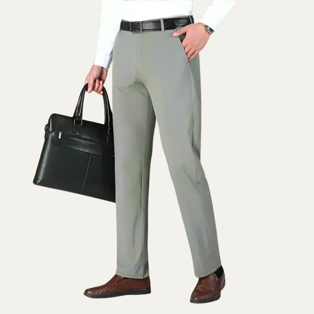 Men’s Straight Leg Tailored Dress Trousers