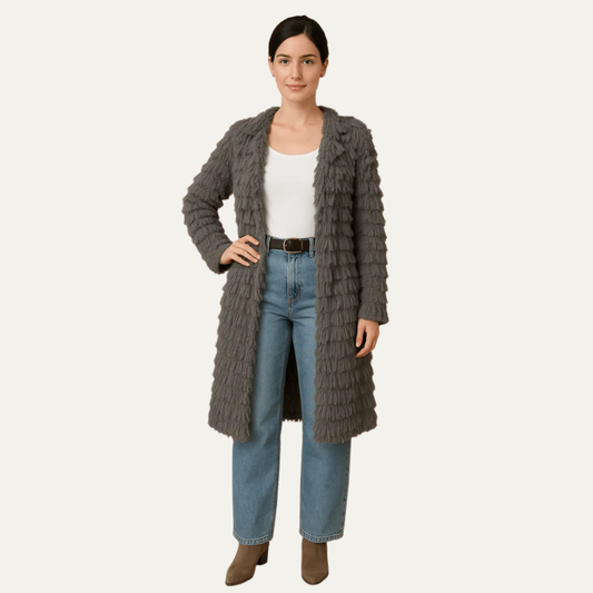 Women’s Textured Cardigan Coat