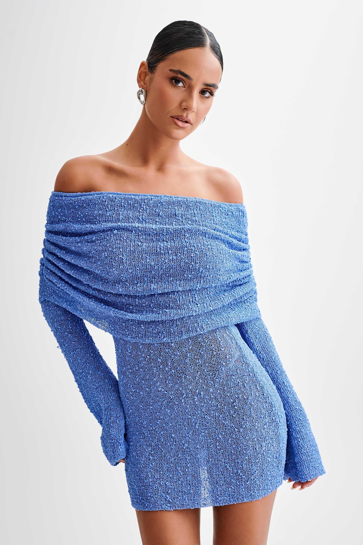 Chic Ladies' Cold Shoulder Short Dress