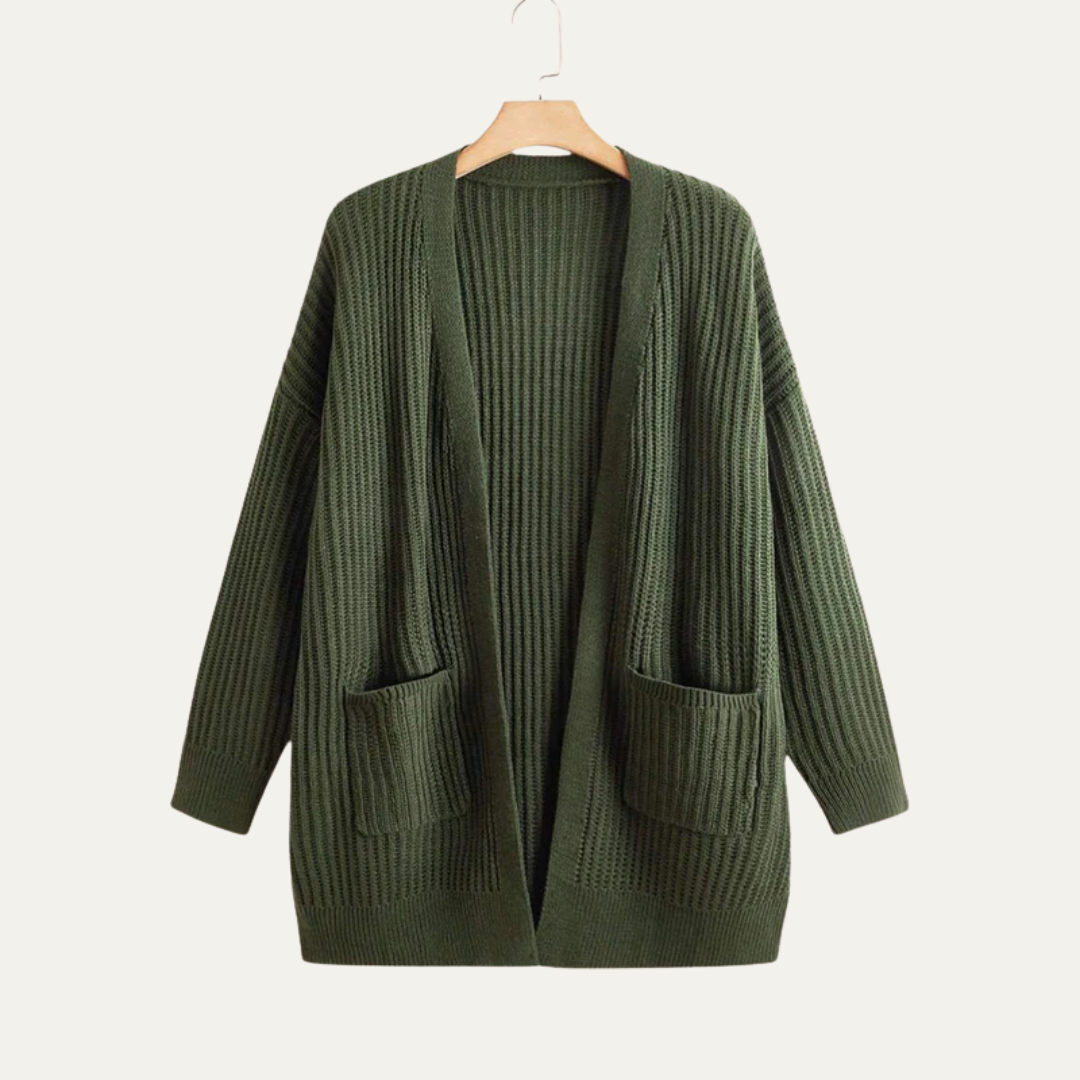 Women’s Longline Ribbed Cardigan