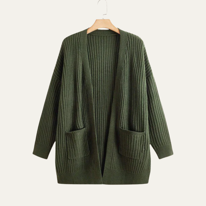 Women’s Longline Ribbed Cardigan