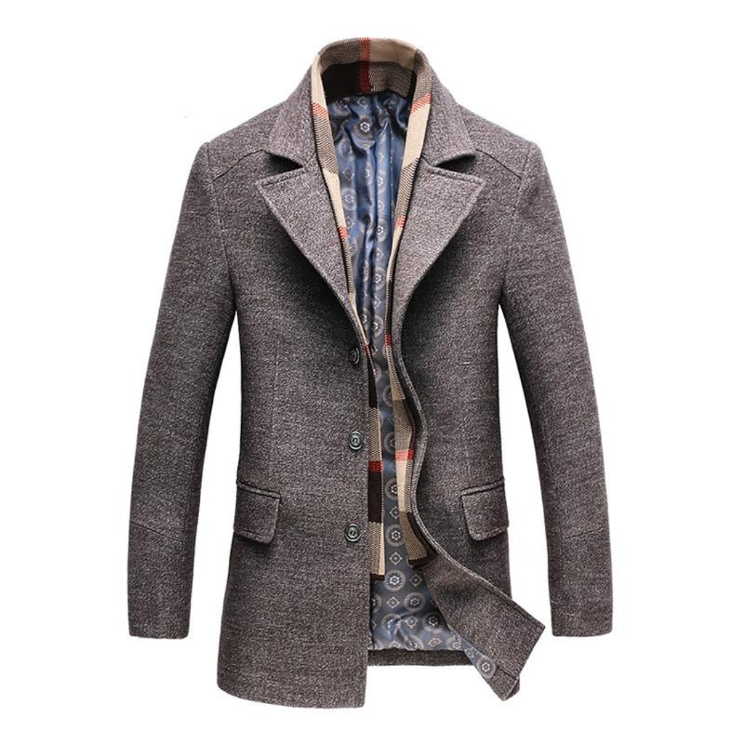 Men’s Classic Three Button Overcoat