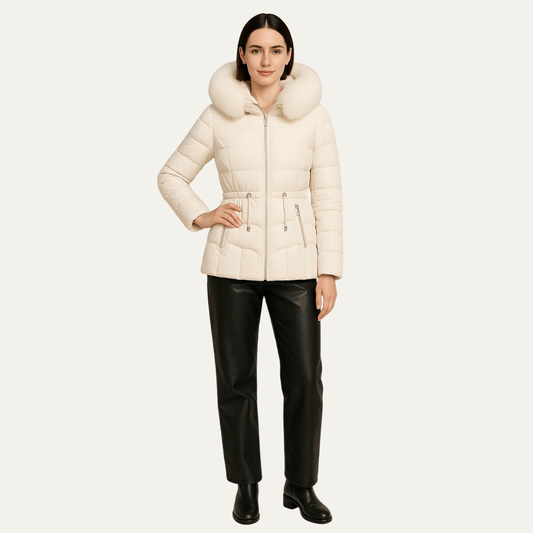 Women’s Elegant Hip-Length Puffer Jacket