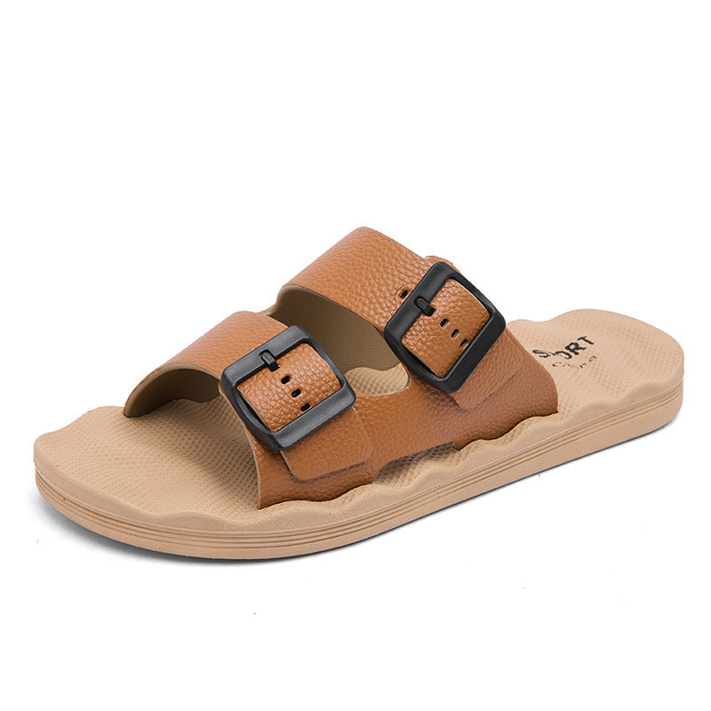 Delmar | Comfort Slides – Adjustable Dual-Strap Sandals with Ergonomic Sole