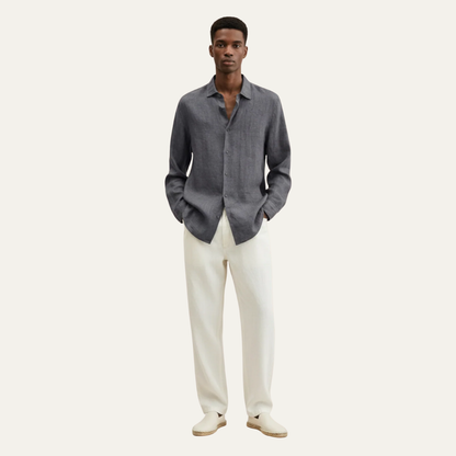 Men’s Relaxed Linen Button Up Outfit