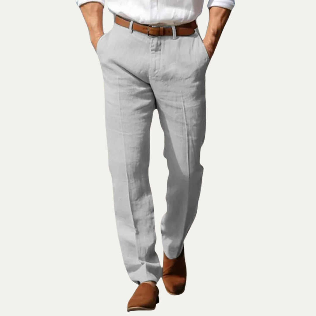 Men’s Relaxed Linen Blend Trousers