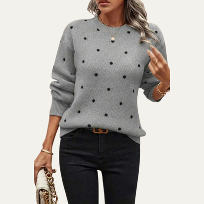 Women’s Polka Dot Knit Sweater