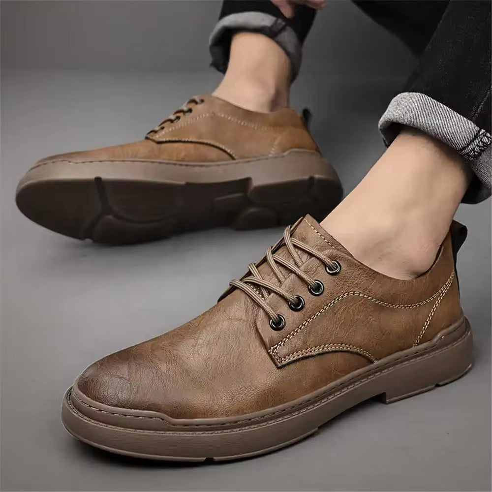 Classic Leather Casual Shoes - BritishElegance