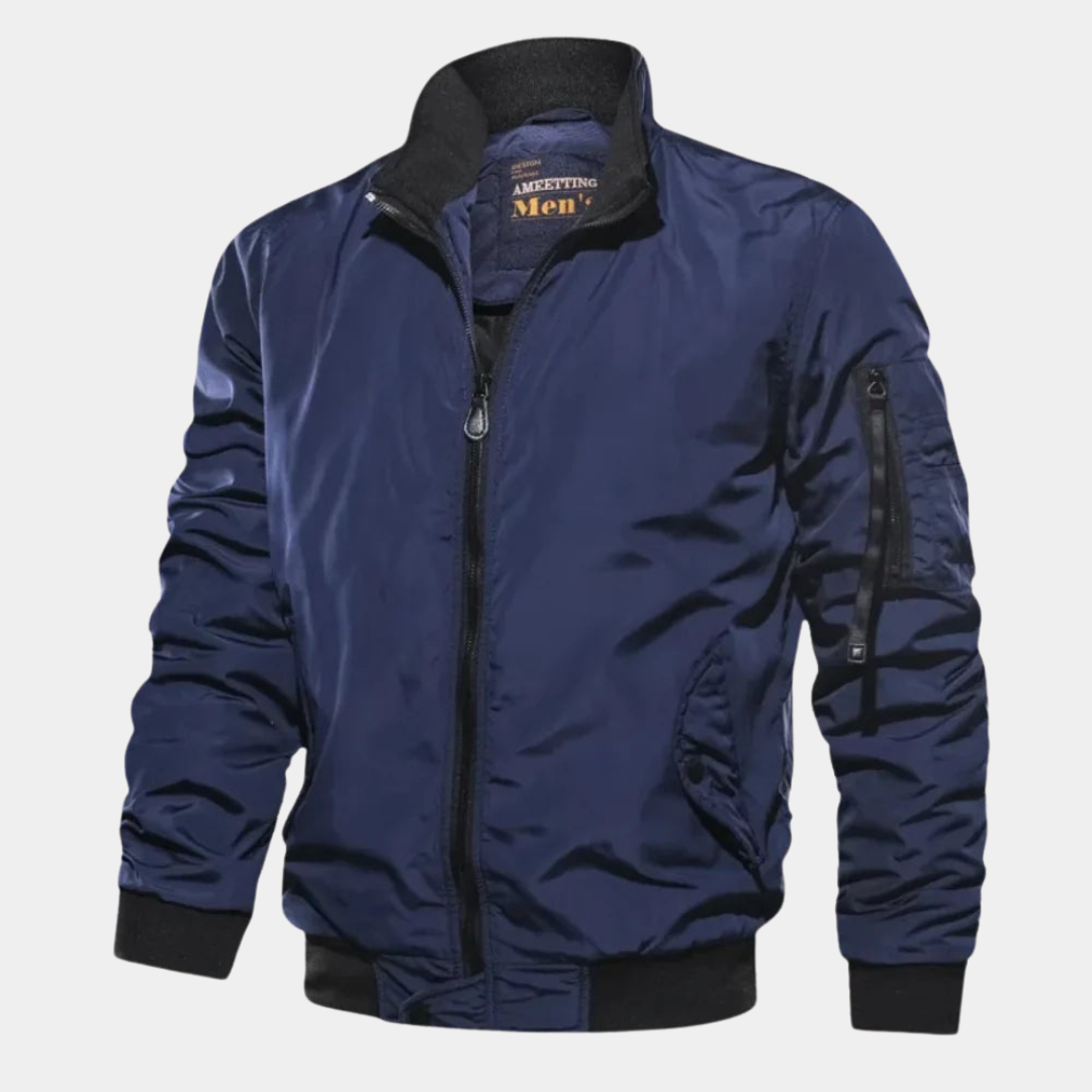 Men’s Sleek Padded Bomber Jacket