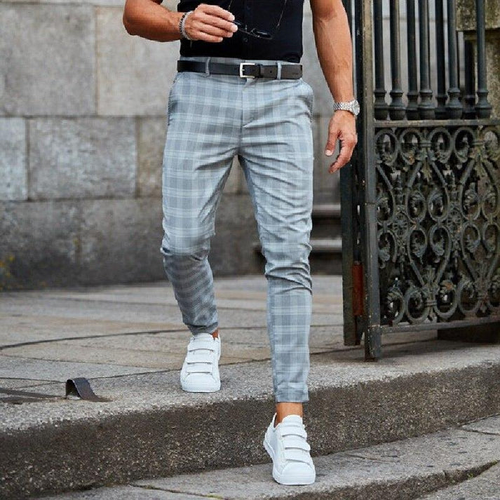 Men's stylish Lucas checked trousers