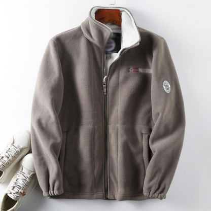 Men’s Soft High Collar Fleece Jacket