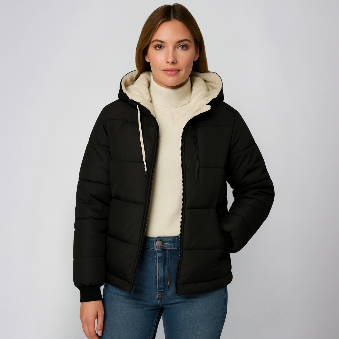 Mattea | Hooded Jacket - Fleece-Lined Winter Outerwear for Women