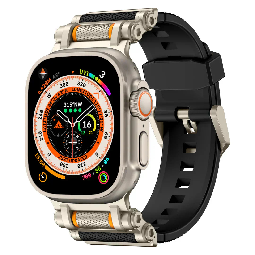 Durable Rotating Silicone Band for Apple Watch - BritishElegance
