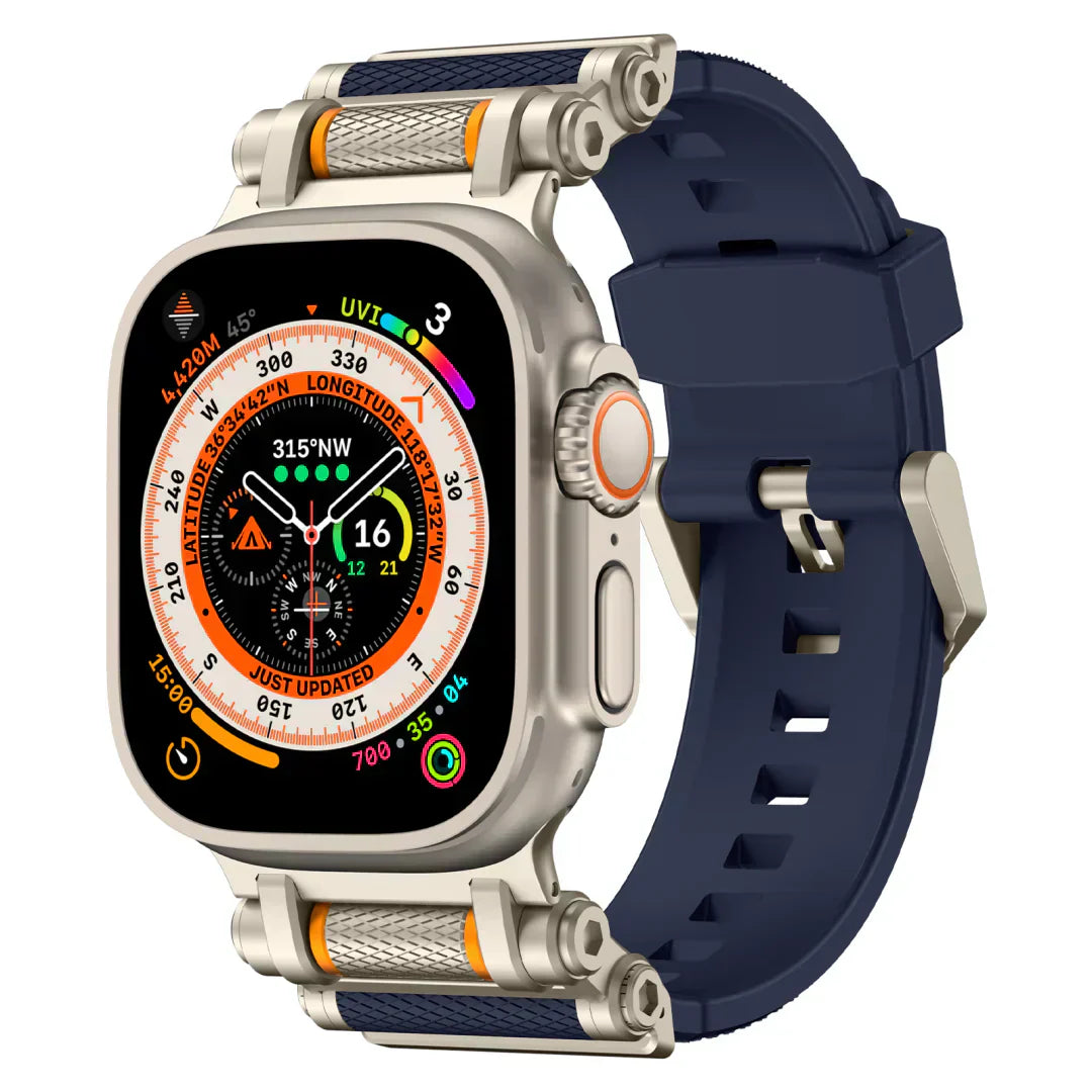 Durable Rotating Silicone Band for Apple Watch