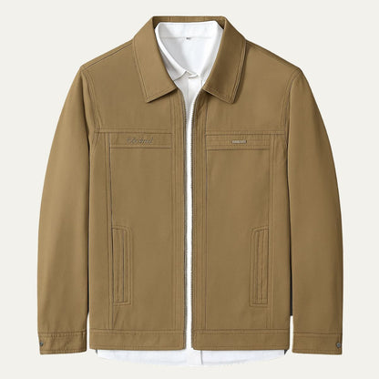 Men’s Casual Zip Front Shirt Jacket