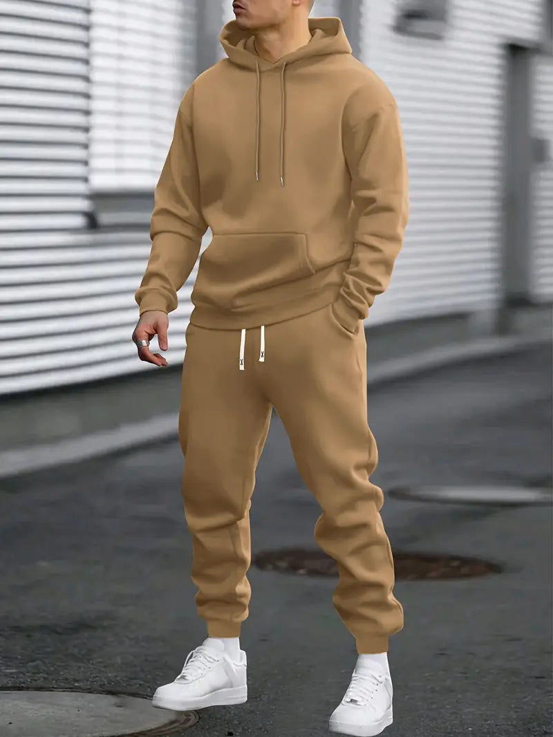 Men's 2-Piece Hooded Sweat Suit Set