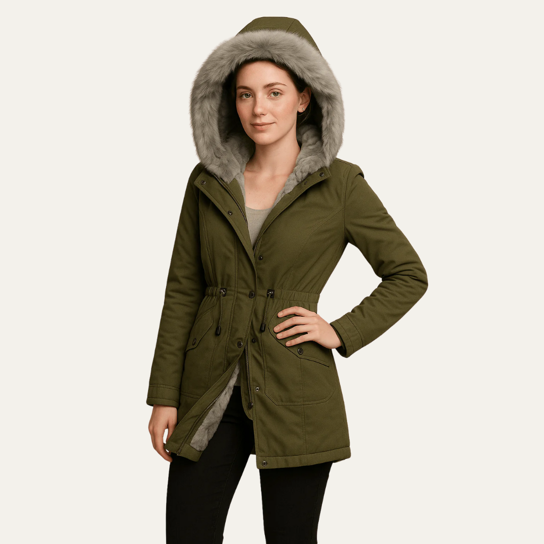 Women’s Fitted Faux-Fur Parka