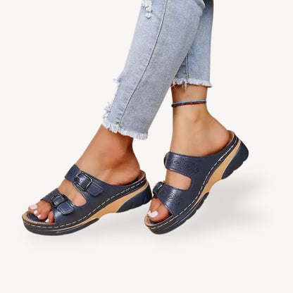 Orthopedic Comfort Buckle Sandals PU Women