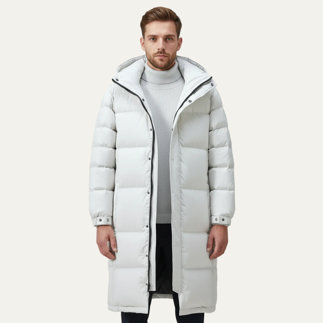 Men’s Insulated Long Quilted Puffer Coat