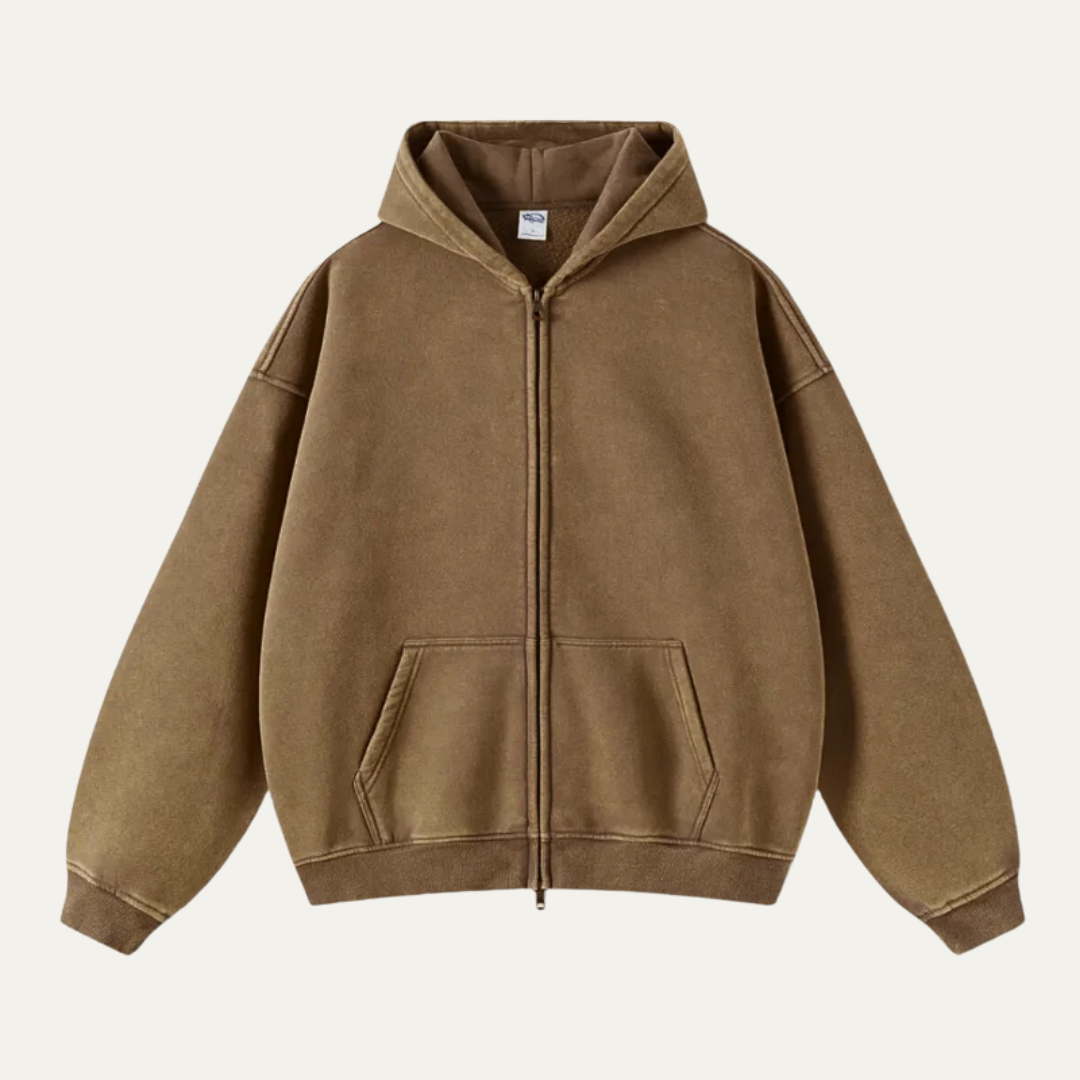 Men’s Relaxed Full-Zip Hoodie