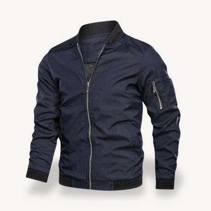 Men's Lightweight Polyester Bomber Jacket