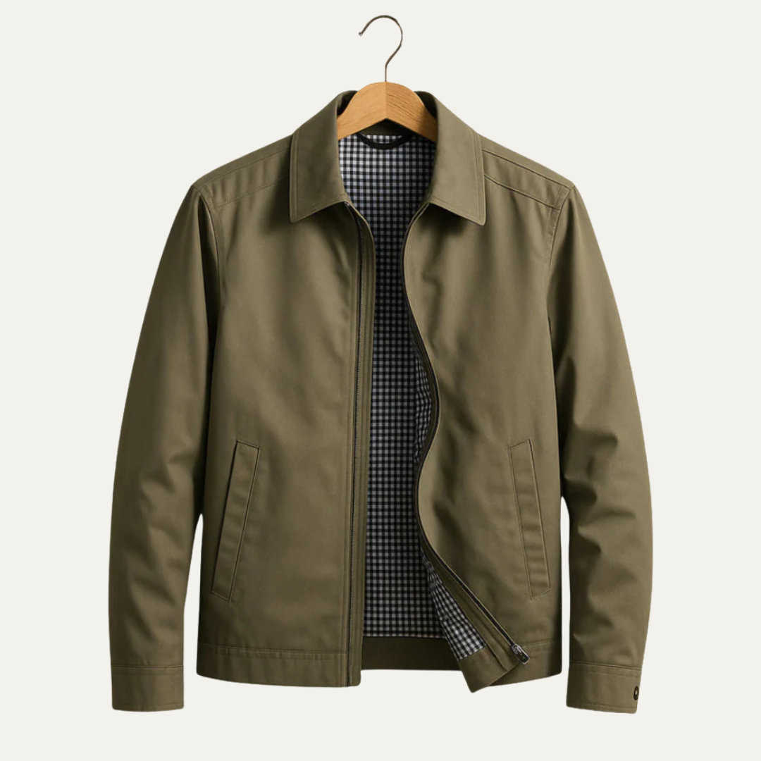 Men’s Classic Zip Up Harrington Jacket